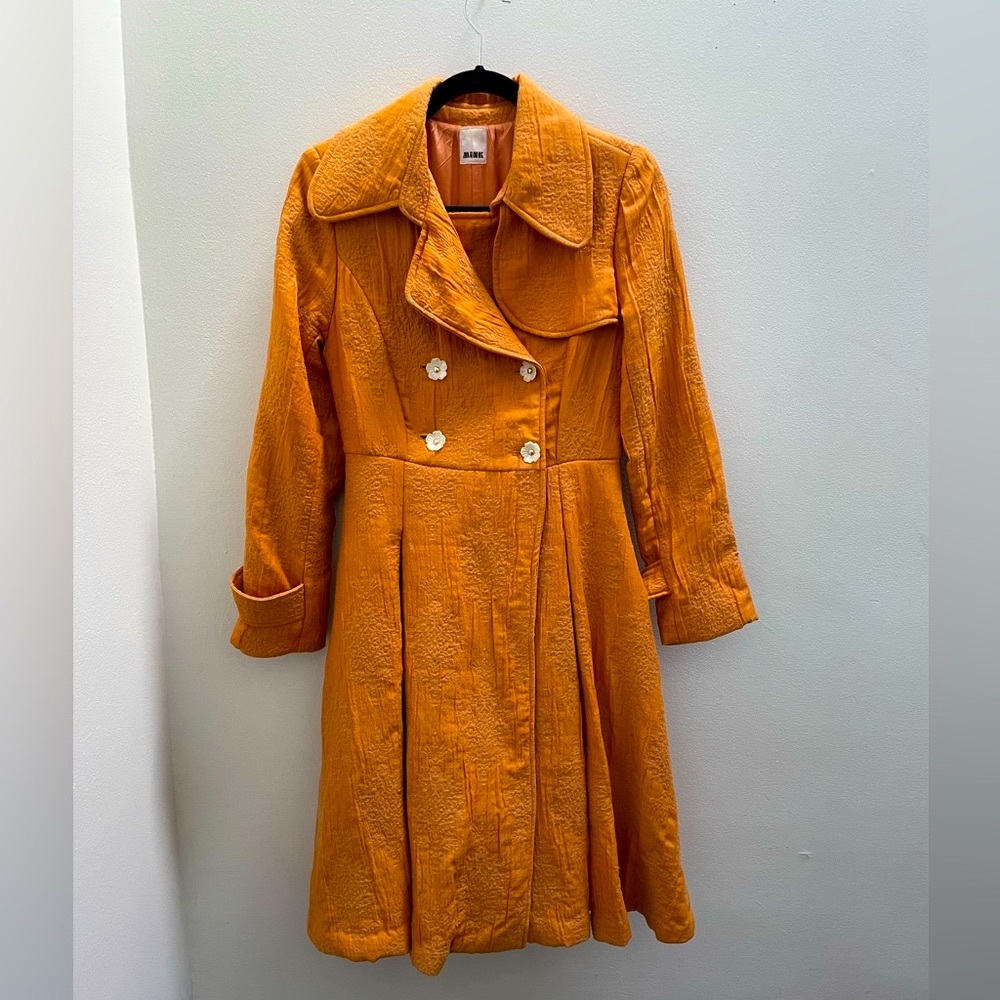 Vintage Orange Coat Dress